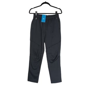 IN BIKE Black Zipper Pocket Elastic Waist Athletic Jogger Pants Medium NWT